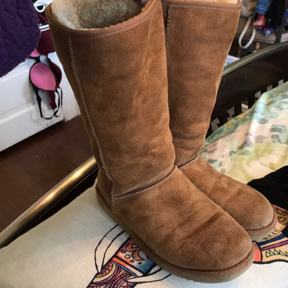 Tan UGG boots & Black UGG boots